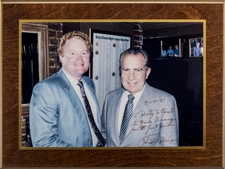 1987 Richard Nixon Signed And Inscribed Photo Given To Rusty Staub (Staub LOA & JSA)